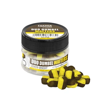 FC Duo Dumbel Wafters horogcsali, ø10x14 mm, citrom, keksz, 15 g