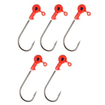 Gumihal fej piros 3/0 3g 5db/cs  AKCIÓ -50%