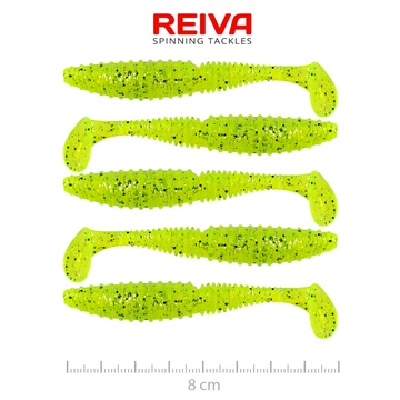 Zander Power Shad 8cm 5db/cs (Poppy Green)