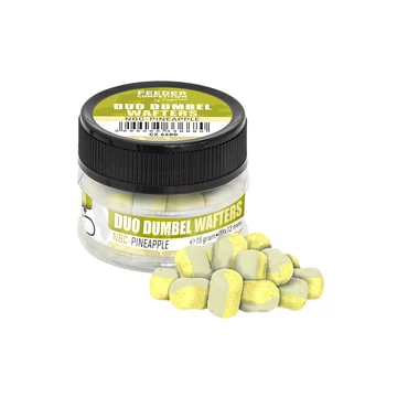 FC Duo Dumbel Wafters horogcsali, ø10x14 mm, vajsav (NBC), ananász, 15 g