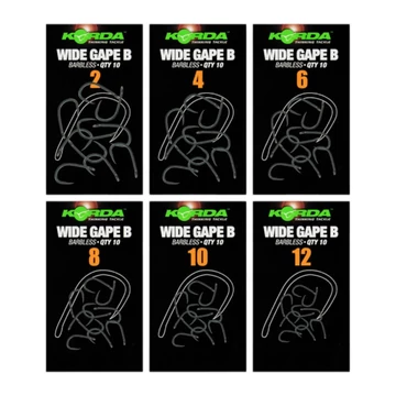 Korda Wide Gape Barbless Size 2