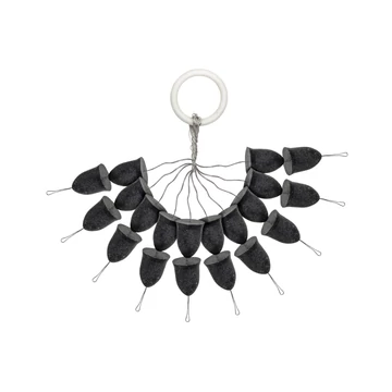 PZ Kúpos gumi stopper fekete, ø8x10 mm, 20 db