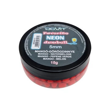Dovit  FAVORITE Dumbell Neon 5mm - mangó - dinnye