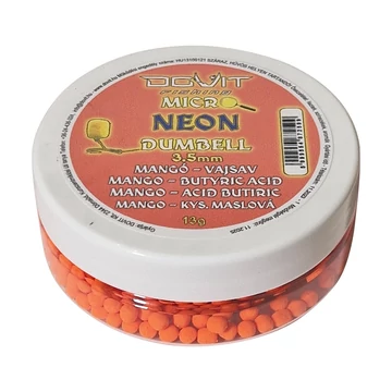 Dovit  Micro Neon Dumbell 3,5mm - Mangó - Vajsav