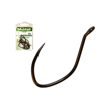 MUSTAD ULTRA NP SINGLE CATFISH, BLACK NICKEL 1/0 7DB/CSOMAG