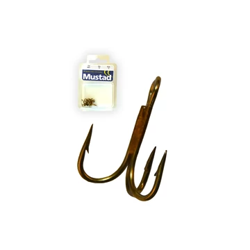 MUSTAD TREBLE HOOKS 12 10DB/CSOMAG