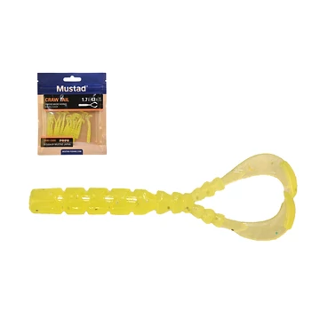 MUSTAD AJI CRAW TAIL 1.7   CLEAR LUMINOUS SILVER GLITTER 12DB/CSOMAG