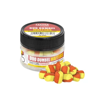 FC Duo Dumbel Wafters horogcsali, ø10x14 mm, édes kukorica, eper, 15 g