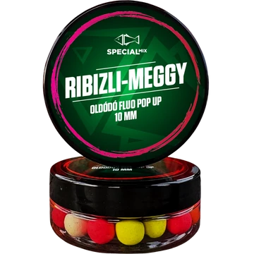 Speciál mix Oldódó Fluo Pop-up bojli 10 mm Ribizli-meggy 20 g