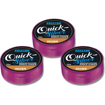 Quicksilver Shock Leader 35lbs 20m Brown  AKCIÓ -30%