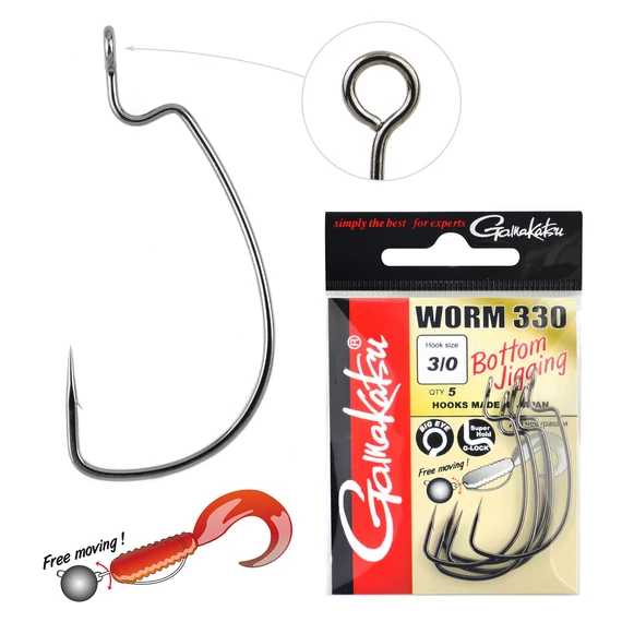 Worm-330 Bottom Jigging  2/0-ás 5db/cs