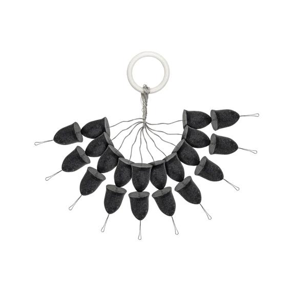 PZ Kúpos gumi stopper fekete, ø8x10 mm, 20 db