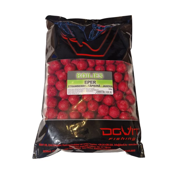 Dovit  Főzött bojli 20mm 1000g - eper