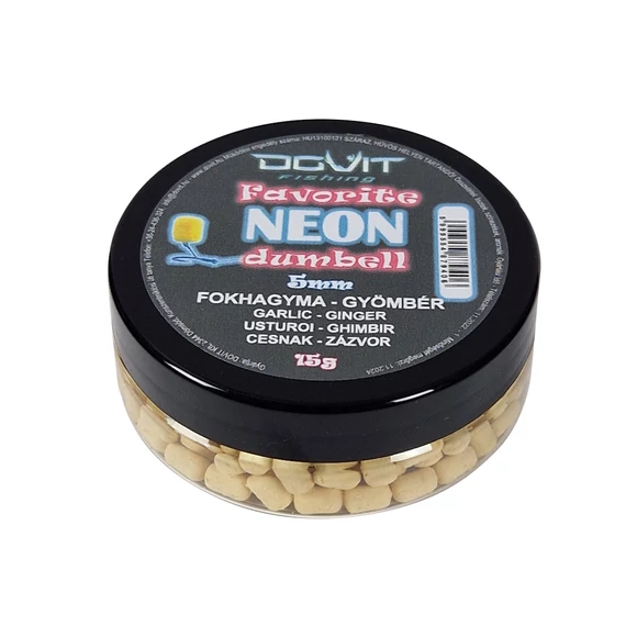Dovit  Favorite Dumbell Neon 5mm - Fokhagyma-gyömbér