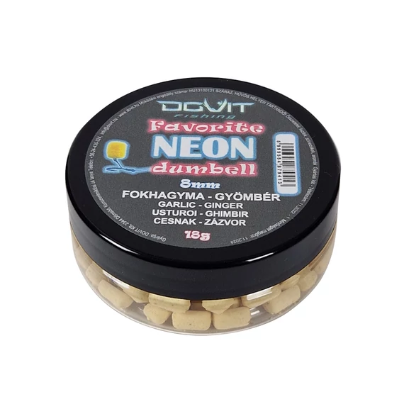 Dovit  Favorite Dumbell Neon 8mm - Fokhagyma-gyömbér