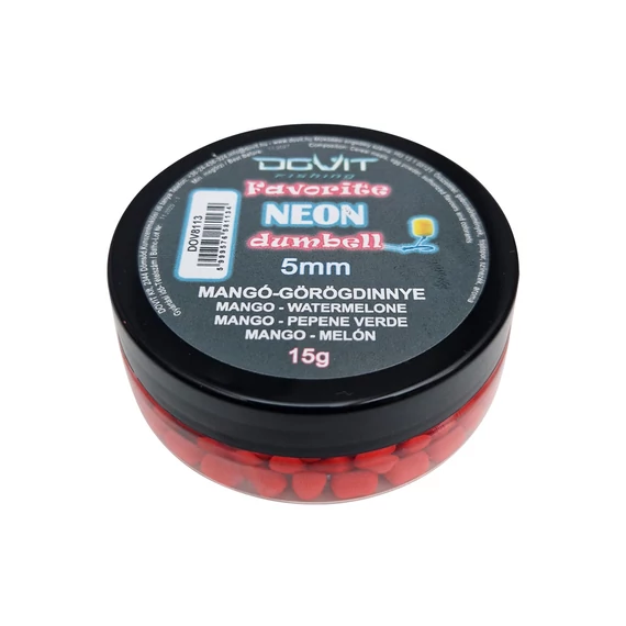 Dovit  FAVORITE Dumbell Neon 5mm - mangó - dinnye