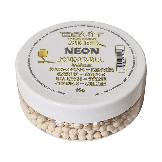 Dovit  Micro Neon Dumbell 3,5mm - Fokhagyma - Kenyér