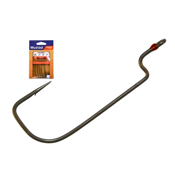 MUSTAD TAK-OFFSET WORM, 3/0 6DB/CSOMAG