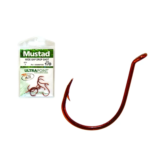 MUSTAD DROPSHOT HOOKS 1/0 7DB/CSOMAG