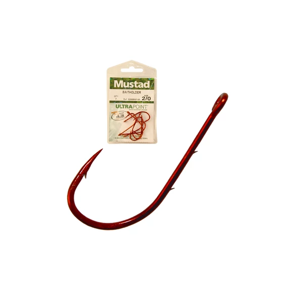 MUSTAD BAITHOLDER HOOKS 3/0 7DB/CSOMAG