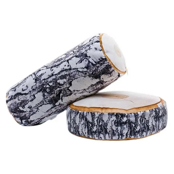 PILLOW WOOD BIRCH ROLLER 50X20CM