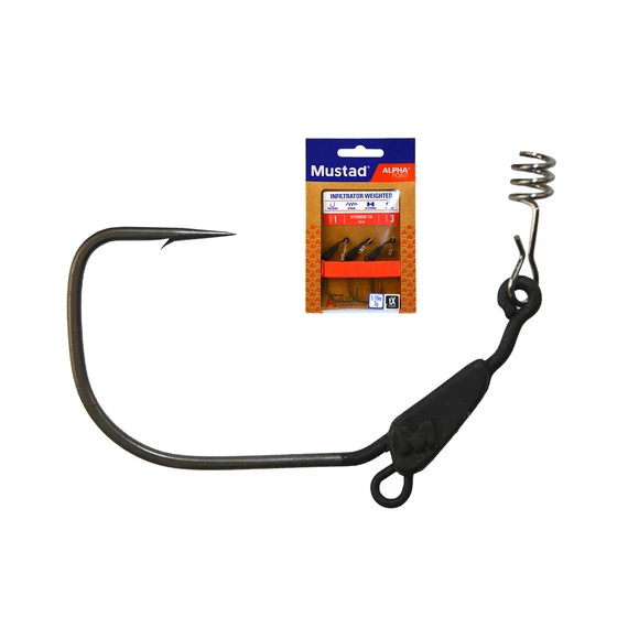 MUSTAD INFLITRATOR WEIGHTED 2G TITANX 1 3DB/CS