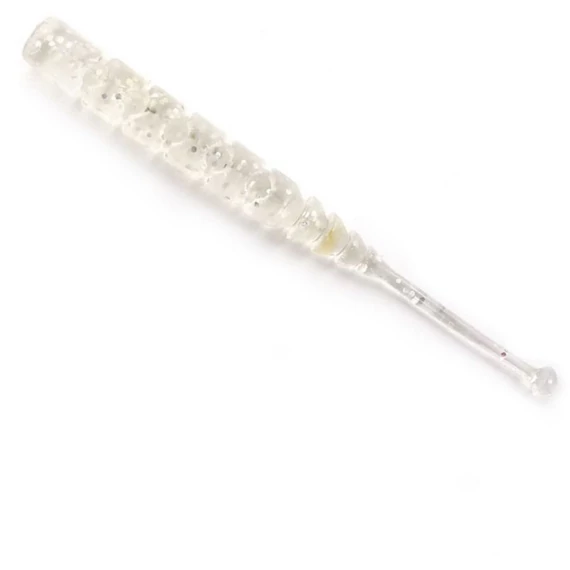 MUSTAD AJI BALL TAIL 2   CLEAR LUMINOUS SILVER GLITTER 12DB/CSOMAG