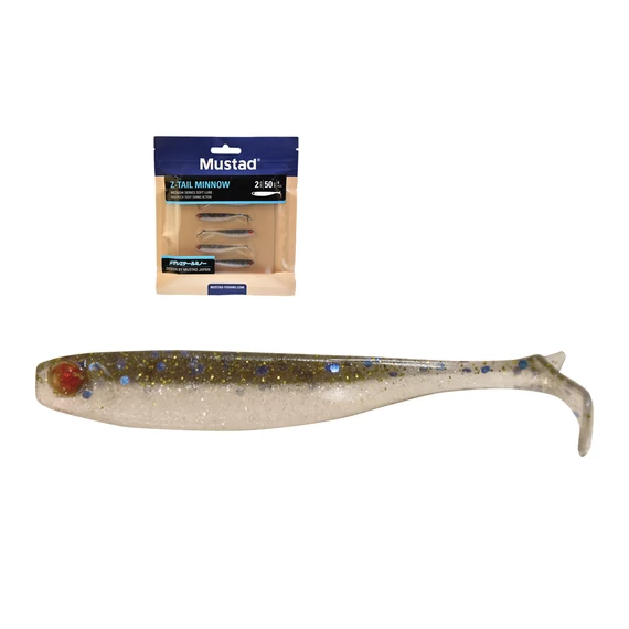 MUSTAD MEZASHI Z-TAIL MINNOW 3.5"SHOCHING PINK 6DB/CSOMAG