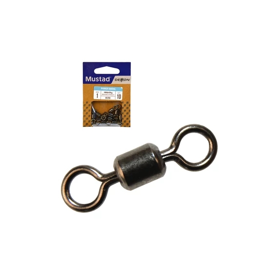 MUSTAD POWER ROLLING SWIVEL 2 10DB/CSOMAG