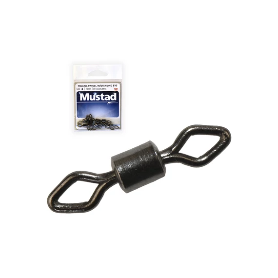 MUSTAD ROLLING SWIVEL W/DIAMOND EYE 12 10DB/CSOMAG