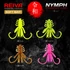 Kép 2/3 - NYMPH 6cm 12db/cs  Fluo Zöld Flitter
