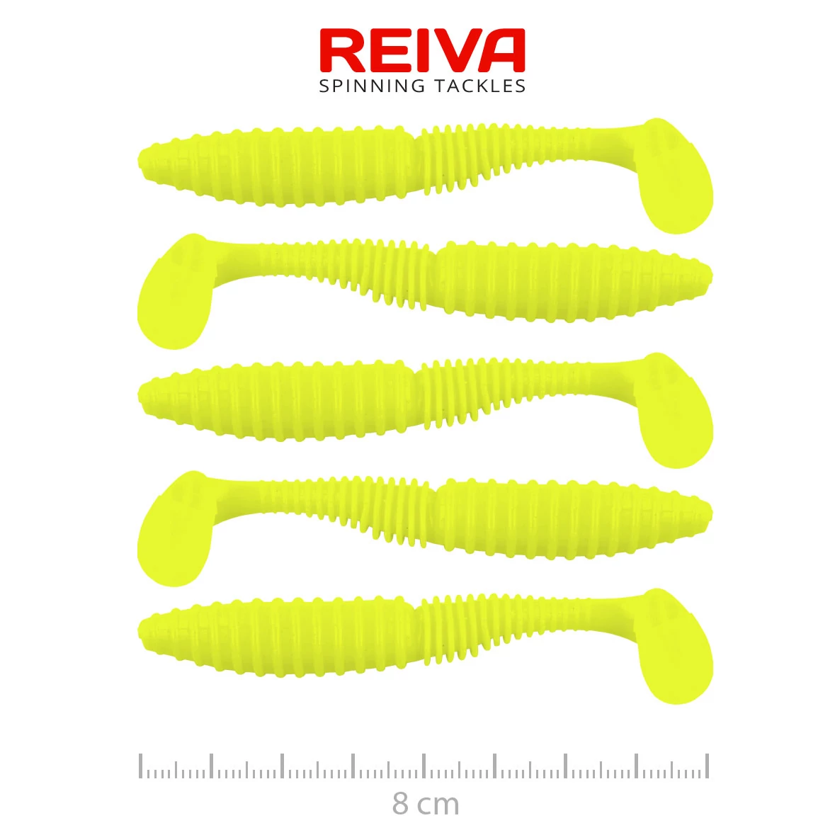 Zander Power Shad 8cm 5db/cs (Lemonade)