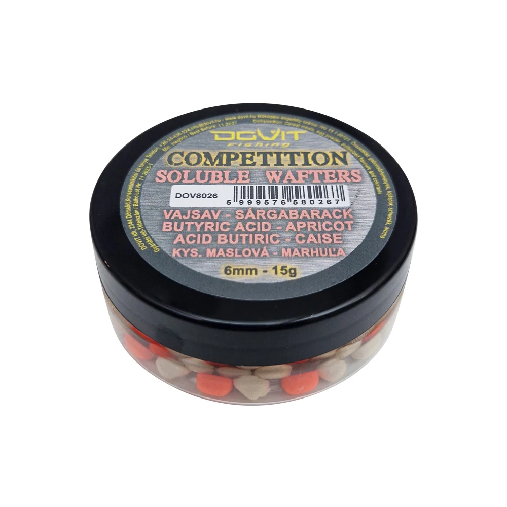 Dovit  COMPETITION SOLUBLE WAFTERS 6mm - vajsav - sárgabarack