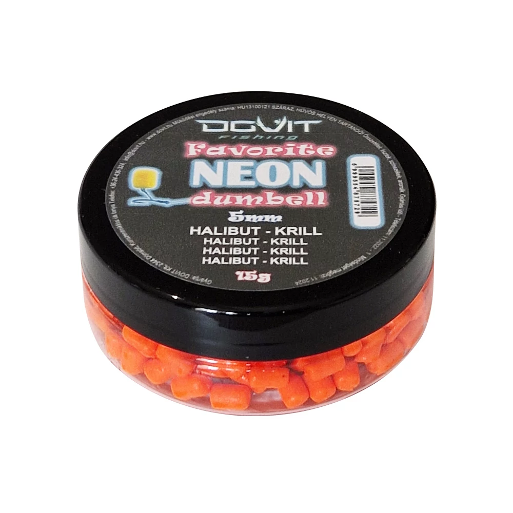 Dovit  Favorite Dumbell Neon 5mm - Halibut-krill