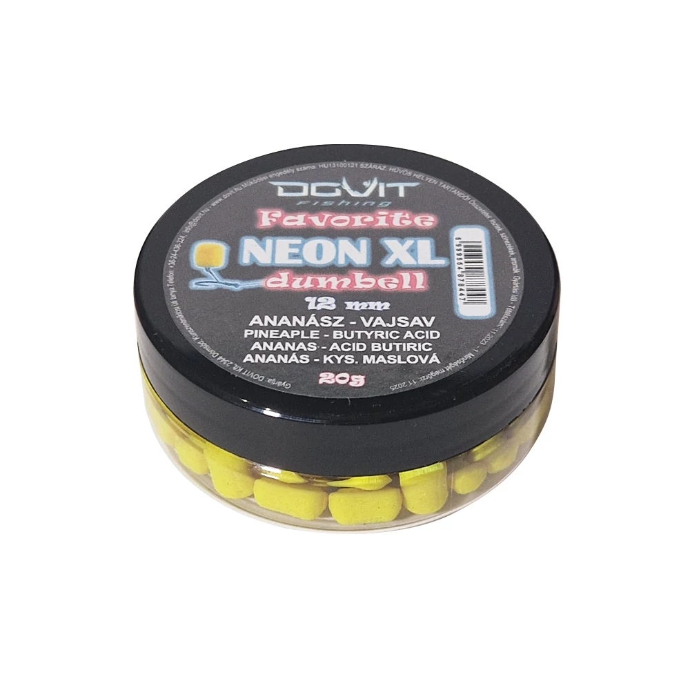 Dovit  Favorite Dumbell Neon XL 12mm - Ananász - vajsav