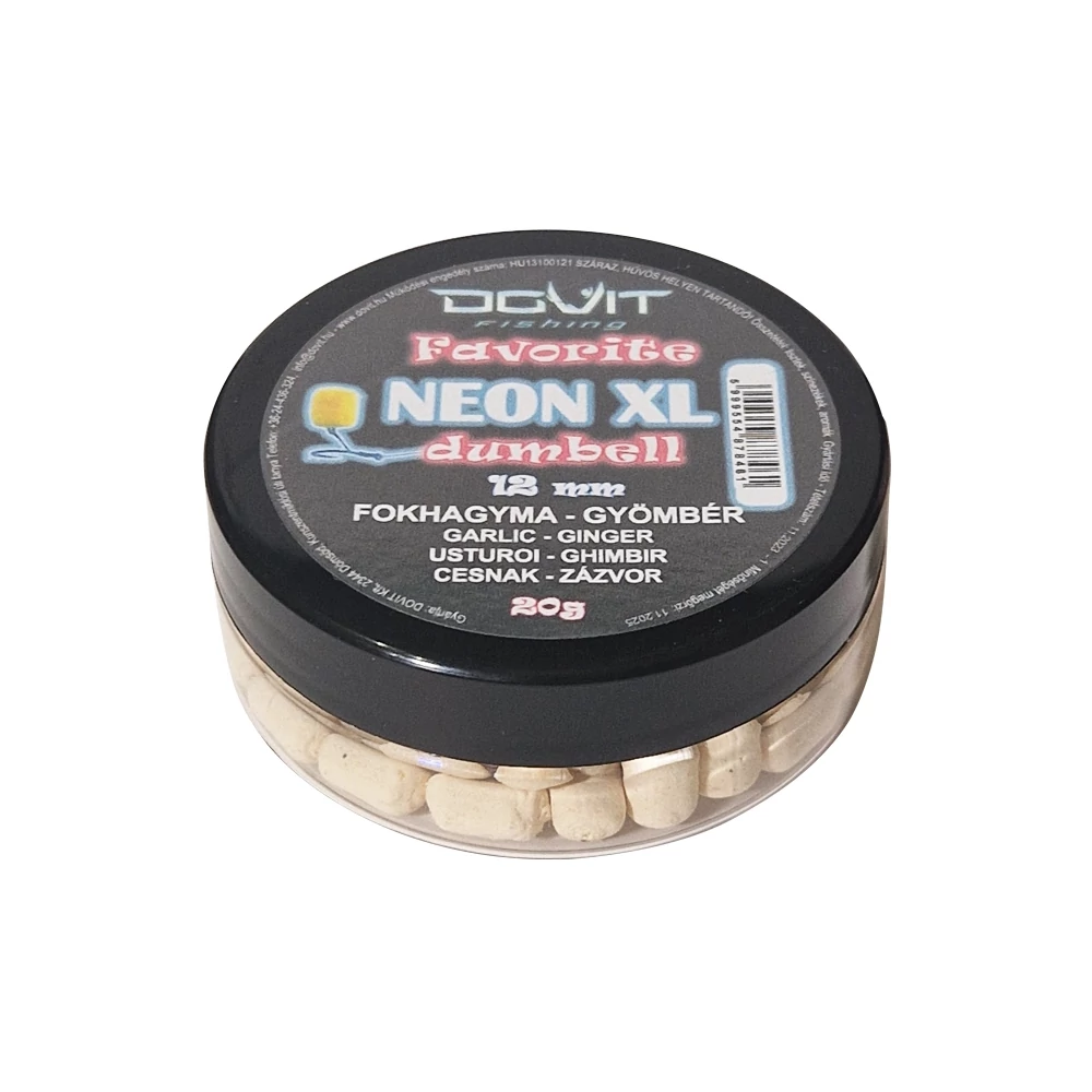 Dovit  Favorite Dumbell Neon XL 12mm - Fokhagyma - gyömbér