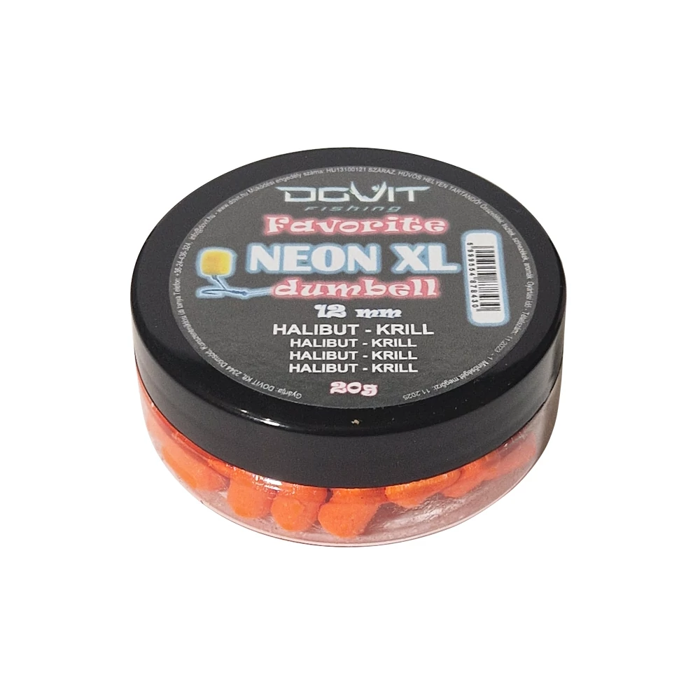 Dovit  Favorite Dumbell Neon XL 12mm  - Halibut - krill