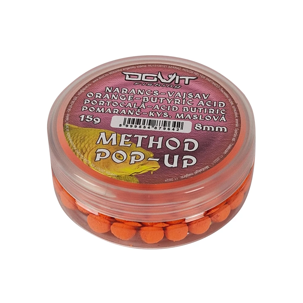 Dovit  Method Pop-Up 8mm  - narancs-vajsav