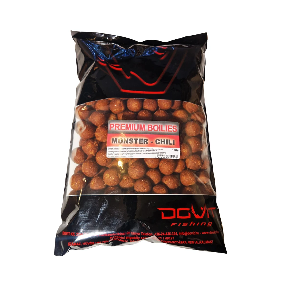Dovit  Prémium Bojli 20mm 1kg - Monster-Chili