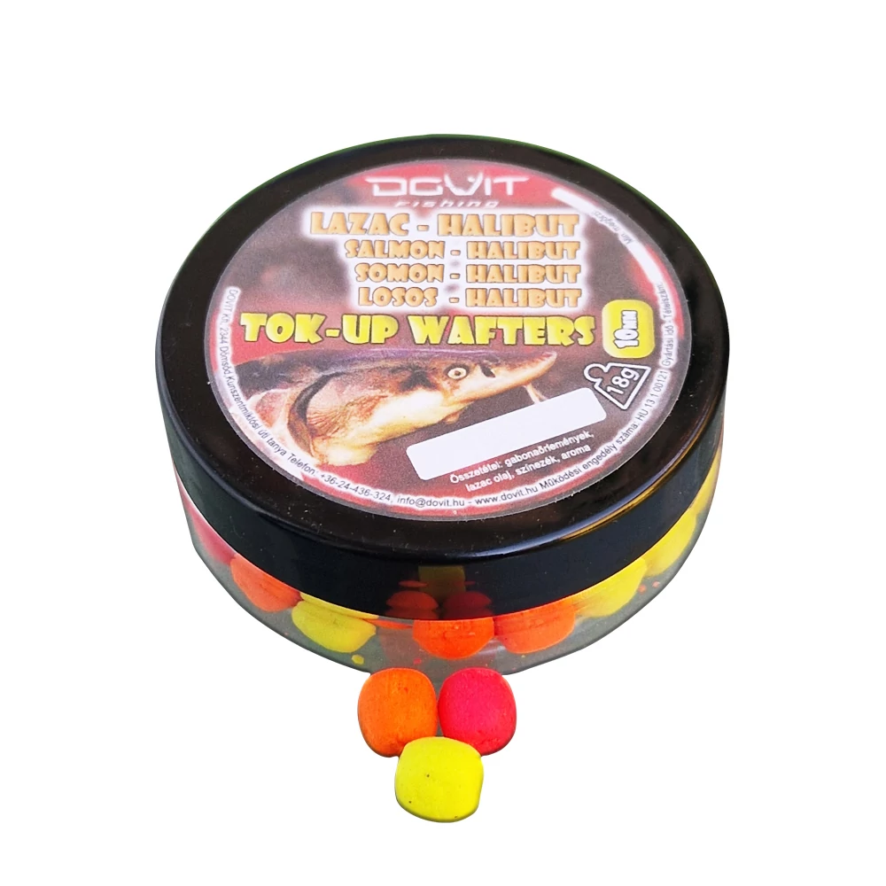 Dovit  Tok-Up Wafters 10mm - Lazac-halibut